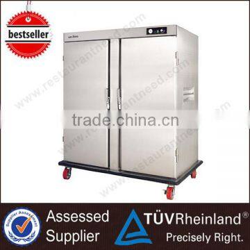 China Kitchen Equipment Wholesale 2 Door Trolley Food warmer cart