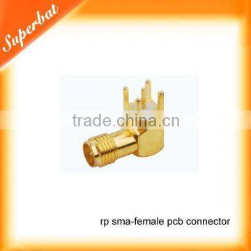 rp sma connector,pcb mount,right angle