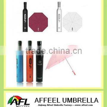 2014hot sale fashion bottle fodling umbrella
