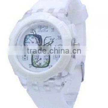 white rubber smart women watches