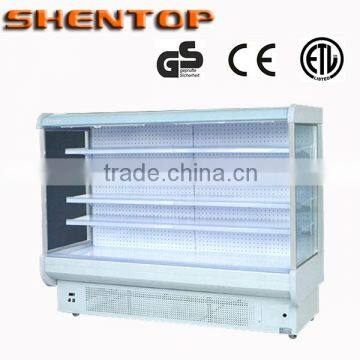 Shentop 2014 Commercial Supermarket Open Upright Display Freezer Vertical Curtain Display Type Freezer STLFG-E1