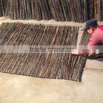 hand-made bamboo fence