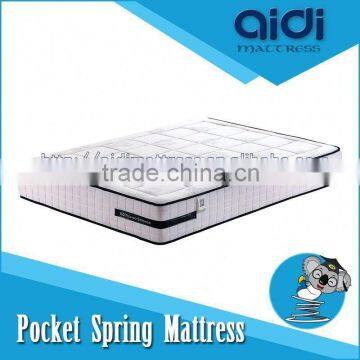 2015 New Roll Packing 3-Zone Pocket Spring Beauty Model Thin Latex Sleeping Mattress