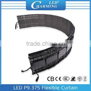 LED vedio screen stage foldable/flexible curtain screen good for rental