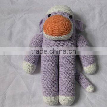 Japanese hand crochet stuffed monkey doll