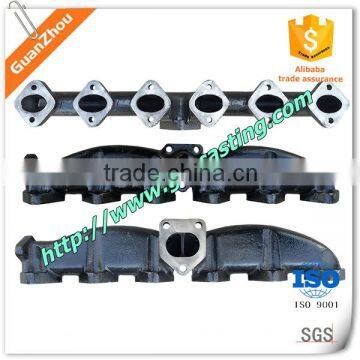 Grey iron cast exhaust manifolds OEM casting products from alibaba supplier China manufacturer with material steel aluminum iron