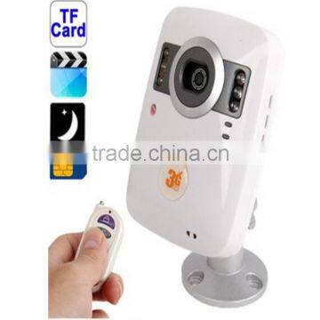 WCDMA 3G remote security Videophone Video Monitoring PIR Remote Alarm Camera with 6 LED Lights