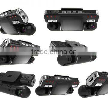 Total 3 cameras car camera SP-811,FULL HD car cam dvr