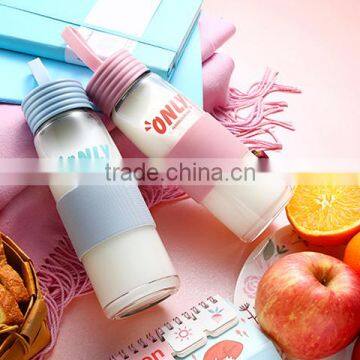 Silicone Cover Glass Juice Cup Super Seal Outdoor Using Juice Seal Sport Juice Glass Cup photo-4