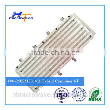 800-2500MHz RF Hybrid Combiner 4 in 2 out /4x2 hybrid coupler N female