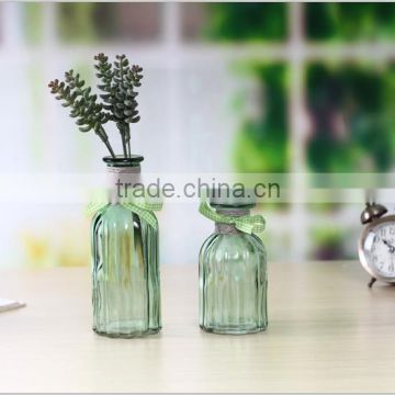 Glass vase with rope decoration for wholesale