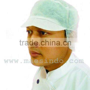 Nonwoven Cap With Peak