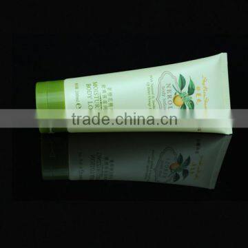 moisturizing body lotion cosmetic plastic packing tube flip top cap