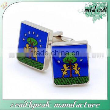 Good quality iron custom sizes cufflink manufacturer