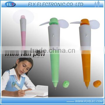 Mini fan with pen