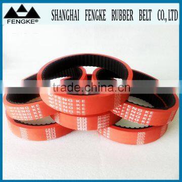 Customer Designed Red Rubber Coated Timing Belts (Section 202L)