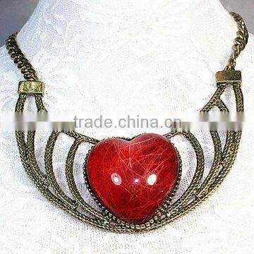 Alloy customized fashion elements heart necklace