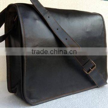 Pure Vintage Leather black Messenger Bags, laptop bags, formal office bags