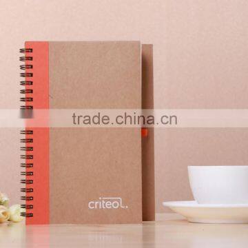 Recycle brown carbonized paper printing kraft paper blank notebook