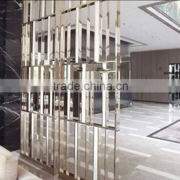 perforated Ti-Coated stainless steel sheet metal decoration screen wall