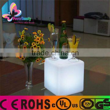 2016 hot promotional 15cm mini waterproof colorful 3d led cube seat light