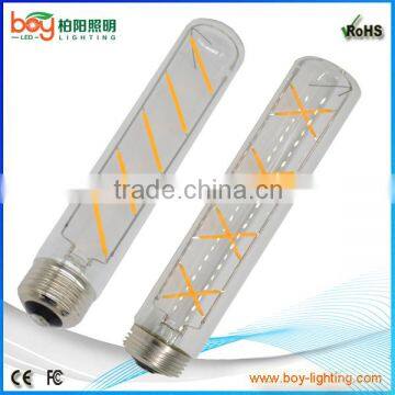 led lighting bulb dimmable T30 2W led filament tube shape bulb light