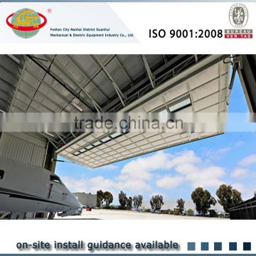 Large span prefabricated steel hangar building