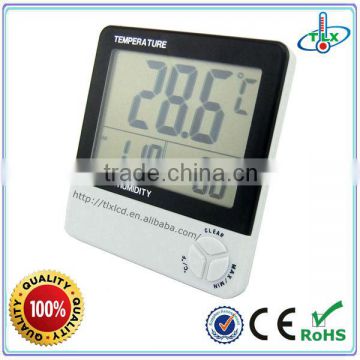 Room Electronic ThermoHygrometer Digital Thermo Hygrometer And Clock