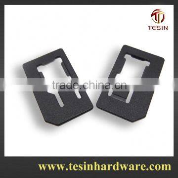 China factory making originaly plastic nano to regualr sim adaptor for iphone