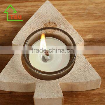 2016 Unique Handmade Wooden Glass Votive Candle Holder/heart/star/tree Candle Holder