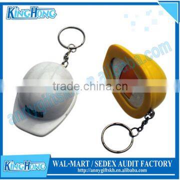 Promotional customized hard hat keychain bottle opener