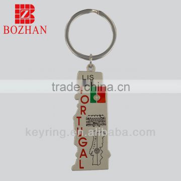 Promotion item cheap key holder beautiful keyring souvenir keychain