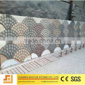 fan pattern paving stone