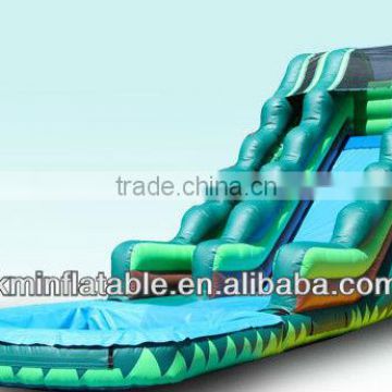 tropical inflatable water slide pool combo