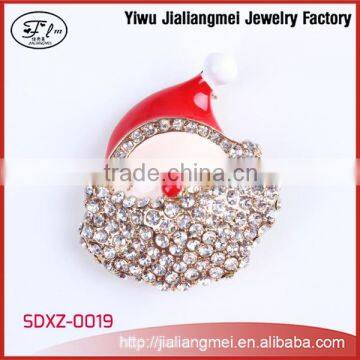 Christmas Theme Crystal Rhinestone Brooch Pin in Bulk Christmas Gift