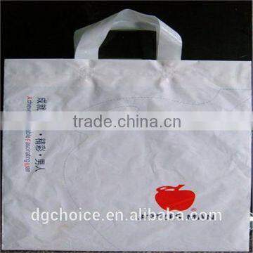 Top Sale Customized Printing Loop Plastic Bag for Cloth Packing
