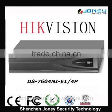 Hikvision poe nvr DS-7604NI-E1/4P, 1U Hikvision NVR Recorder