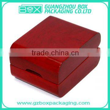 Red Small Square Wooden Box,Small Size Jewelry Packaging Box photo-2