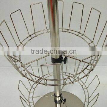 Sand Nickel Revolving Shoe Rack for 18 Pairs Shoes photo-5