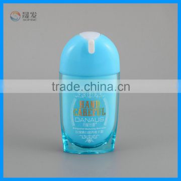 Double wall face cream bottle with pump