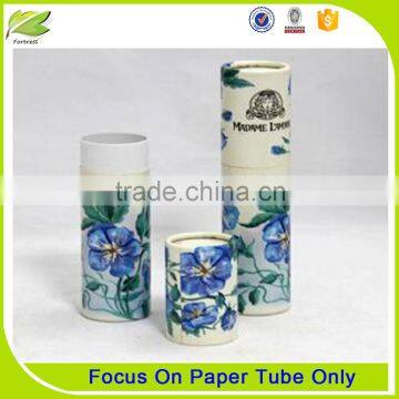 Patterned round cardboard paper tube packaging