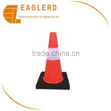 45cm PVC traffic cone with black base