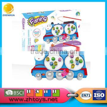 2016 New Toys Magnetic Toy Fishing Turntable Toy Set Game for Kids Frog Toy photo-3