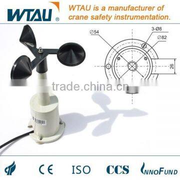 Wind speed cup type measuring sensor