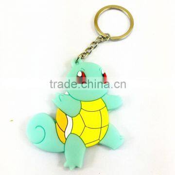 Newest design Animation Shaped Rubber Key ring Wholesale Key chain Manufacture