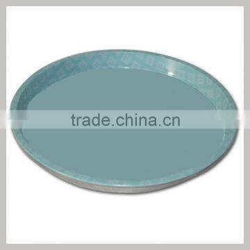 popular serving round tin tray box for decorative/round candy tray tin box/popular tray tin box