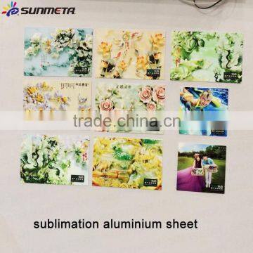 Sunmeta 2016 factory design 5052 grade sublimation aluminum sheet, sublimation metal sheet