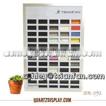 new design custom quartz stone display cabinet/quartz stone display sample boards SR091