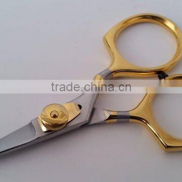 New design Finger rest loops Razor scissors 4" super sharp pointed blades