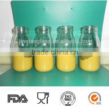 different capacity milk glass bottle with plastic lid